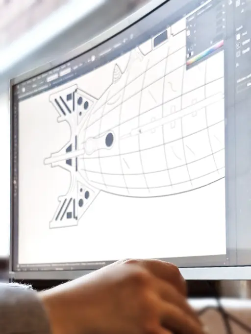 Conception numerique d'un tableau Presentation du travail effectue dans l'atelier Arkitorii, design 3D & 2D numerique. Ici en l'occurence le tableau steampunk METEM.